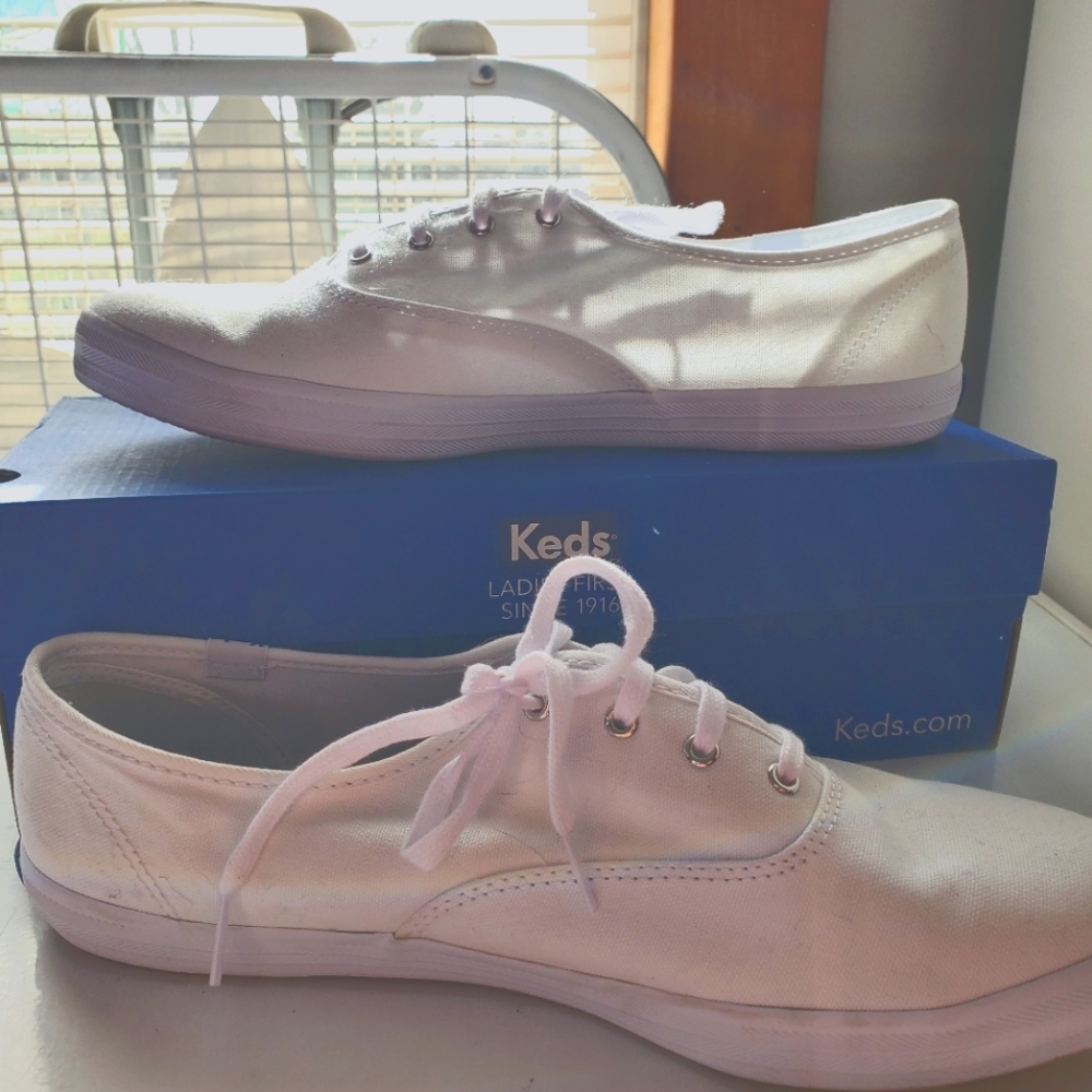 Keds champion white canvas women's 11W